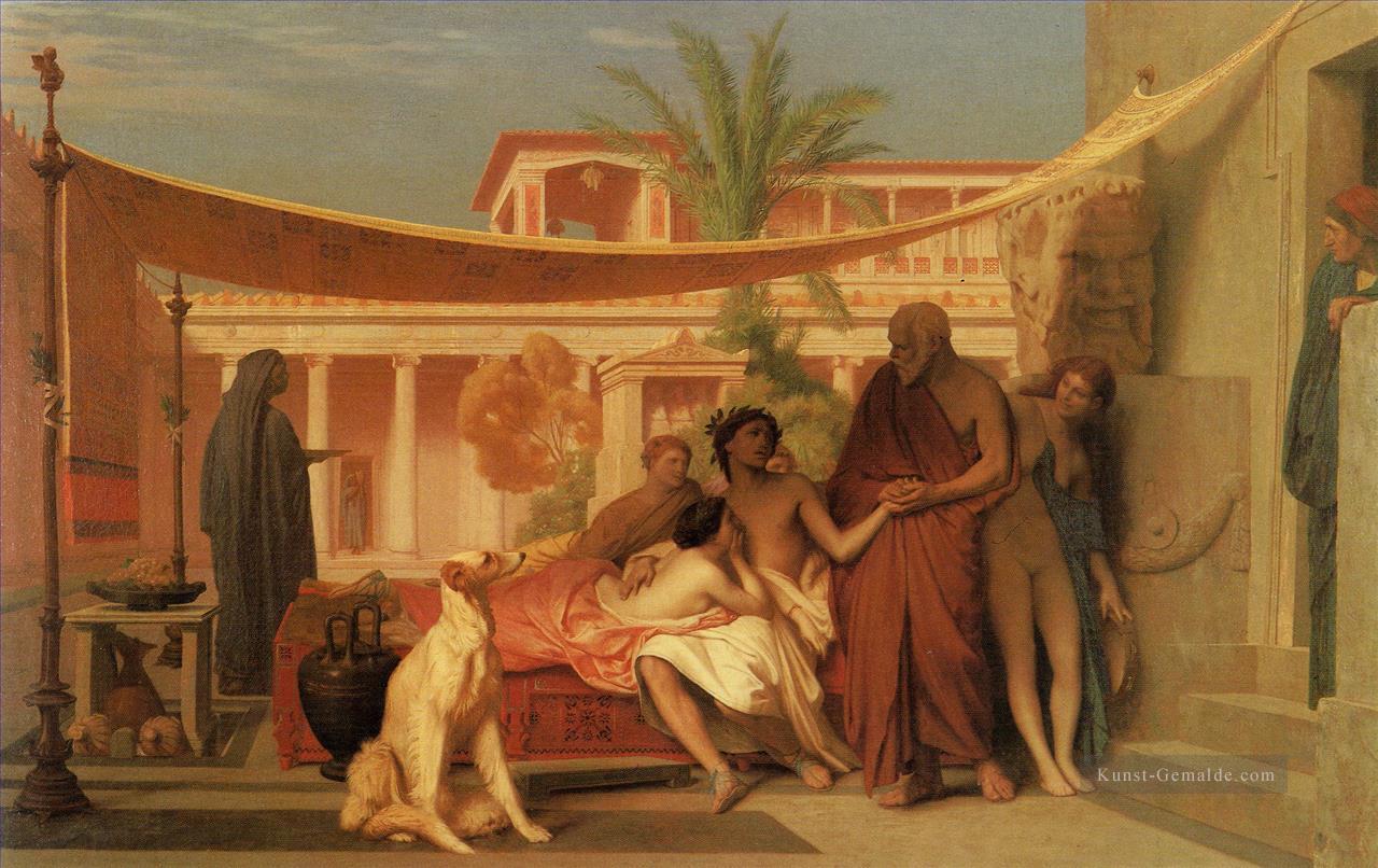 Sokrates Alcibiades im Haus der Aspasia Greek Araber Jean Leon Gerome suchen Ölgemälde